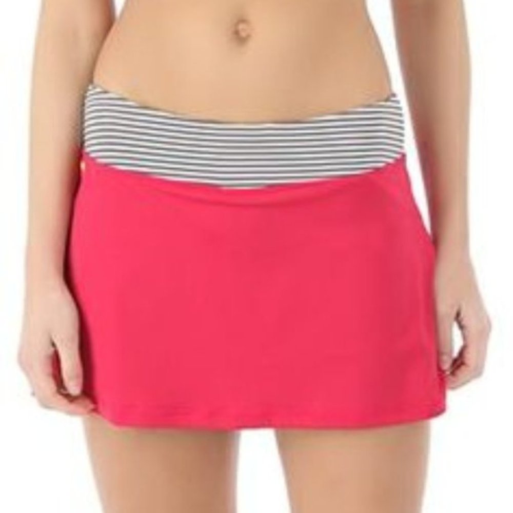 WOMENS LOLE LANGELINIE HOT PINK ATHLETIC TENNIS SKORT SKIRT SHORTS MEDIUM